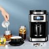 Автоматическая кофемашина, молотая кофемашина, автоматическая капельная кофемашина 2 в 1 из нержавеющей стали, американская автоматическая цифровая кофемашина