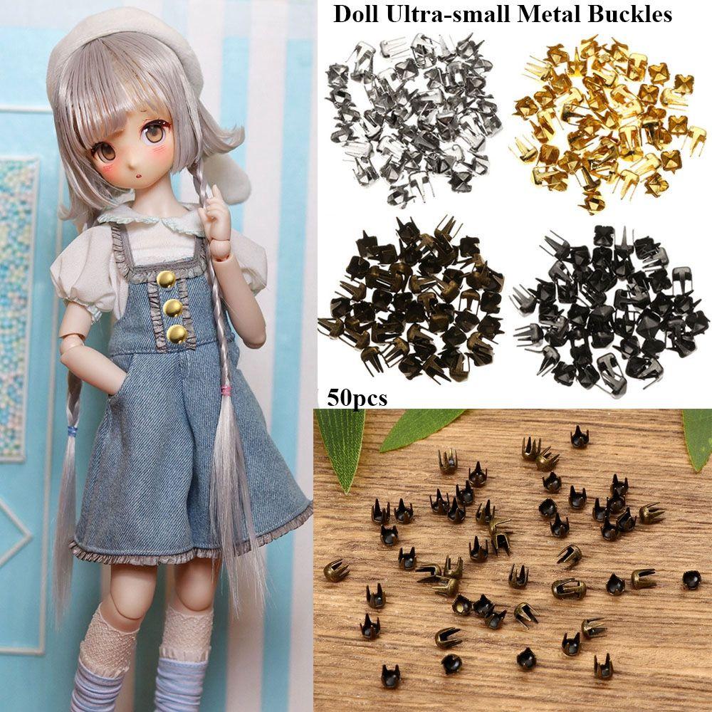 Мини Ультра-маленькие металлические DIY куклы Пряжки Ремни Пуговицы Сумки Обувь Аксессуары Кукольная одежда Пряжка