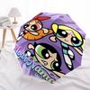 Personalized Name Powerpuff Print Umbrella, UV Shielding. It Has Eight Sturdy Ribs for Outdoor Use And Perfect As a Holiday Gift