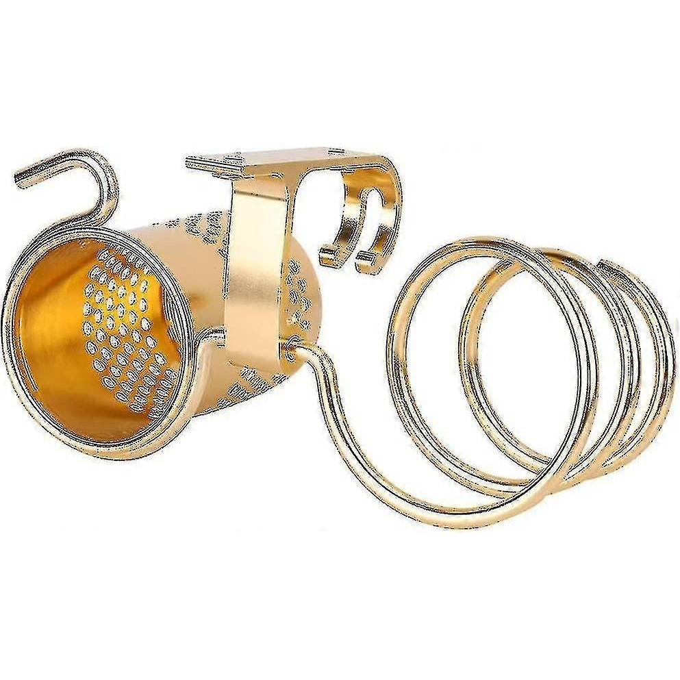 Jj Hair Dryer And Straightener Holder. Bathroom Accessory Hair Dryer Holder Wall Mount Multipurpose Organizer Rack(gold)