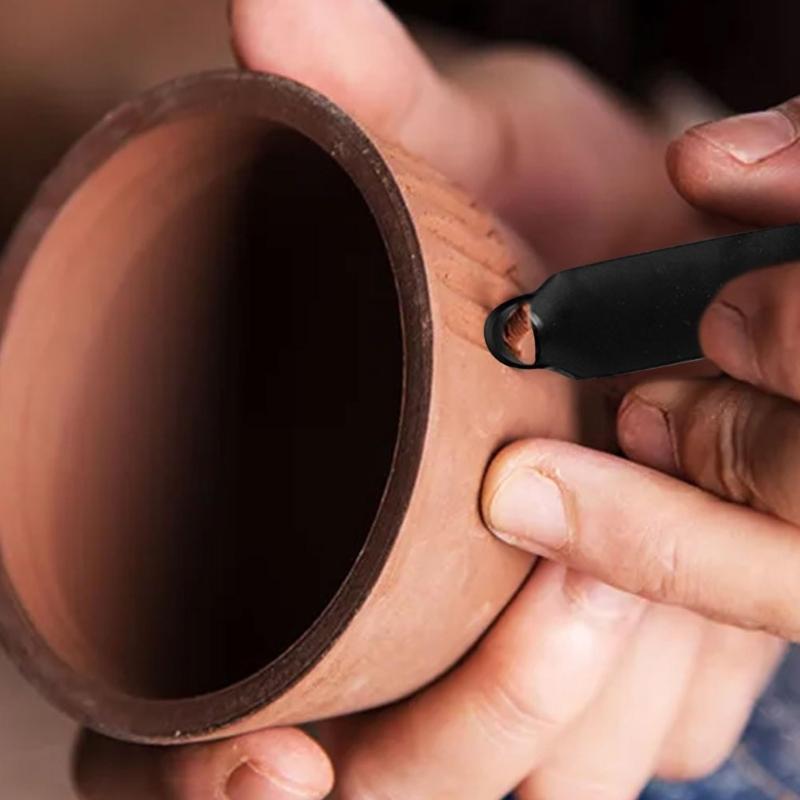 Stainless Steel Clay Trimmers With Ergonomic Grip Artistics Pottery Shaping Tool for Studio Use