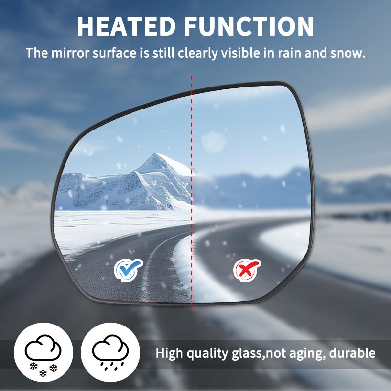 Зеркальный элемент с подогревом, широкоугольный, для Peugeot 3008 2009-2016 Citroen C3 Picasso 2009- C4 Picasso 2007-2013 Левая/Правая сторона