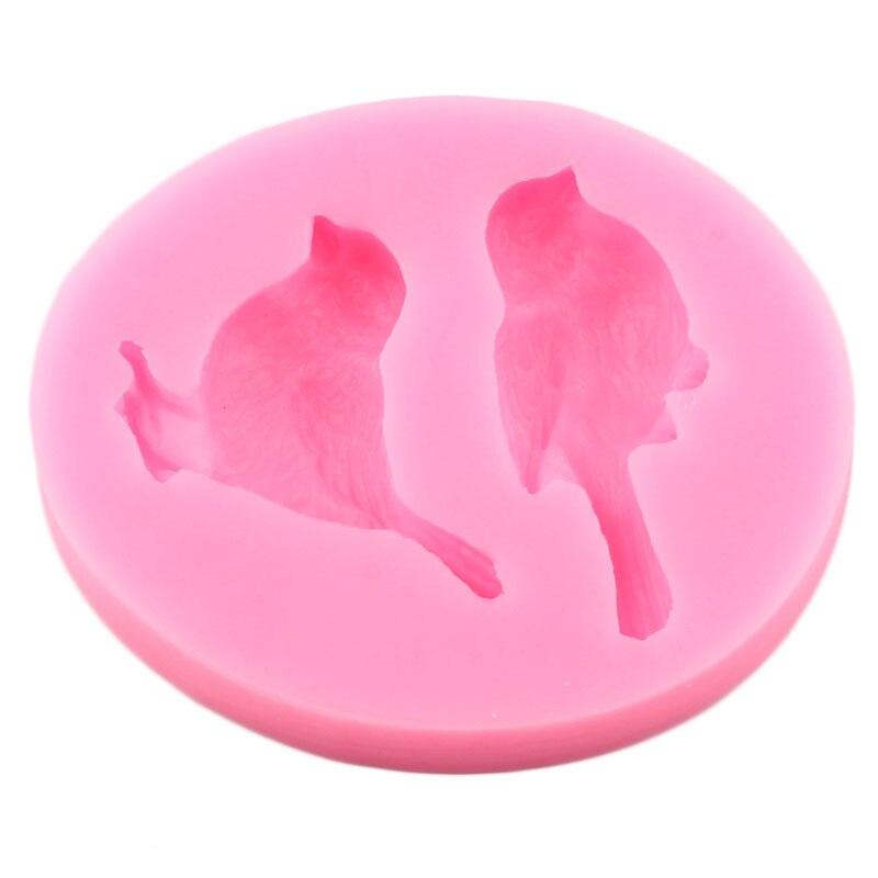 3D Birds Silicone Mold DIY Cupcake Topper Fondant Cake Decorating Tools Soap Resin Candy Polymer Clay Chocolate Gumpaste Moulds