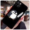 Милый Милый Чехол-Пингвин для iPhone 16 Pro Max 14 13 12 11 15 17 Pro Max mini 15 16 Plus 16e 17 Air Чехол для Телефона