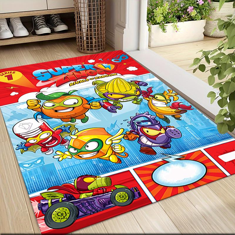 1Pc Super Zings Galactic Heroes Carpet Rug Customizable Soft Washable Antislip Home Living Room Sofa Mats Personalized Rug 091747