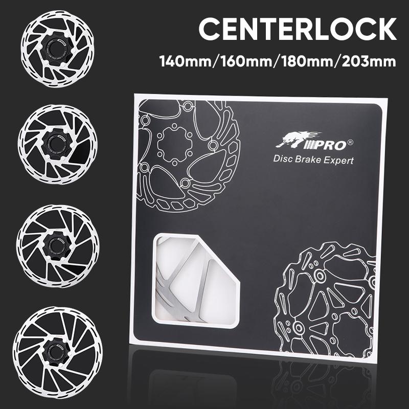 IIIPRO Bike Brake Rotor Centerlock Disc 140/160/180/203mm MTB Road Bicycle Brake Disk Center Lock Hydraulic Brake Discs Rotor