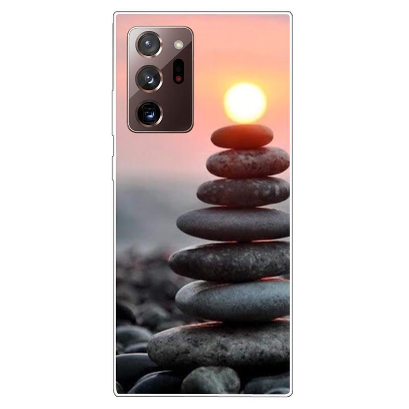 Мягкий чехол для Samsung Note 20 Ultra Чехол S20 FE TPU Принт Кошка Силиконовые чехлы для Samsung Galaxy Note20 M52 5G Funda Coque Прозрачный