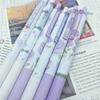 6 шт. гелевая ручка Kawaii Rose Smooth Writing, креативная, быстросохнущая, нажимающаяся, нейтральная ручка, эстетические канцелярские принадлежности для офиса