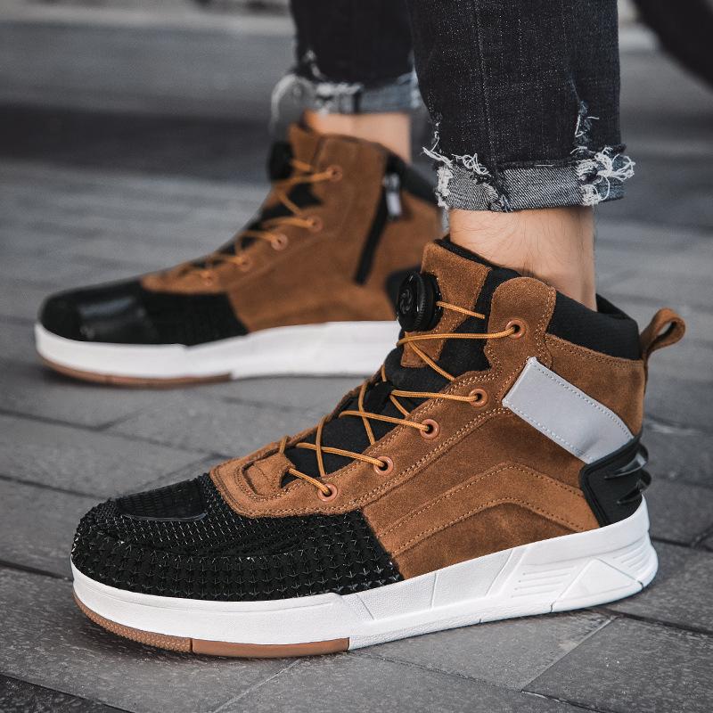 Кожаные мотоциклетные ботинки мотоциклетные ботинки для езды мужские четыре сезона внедорожные мотоциклетные ботинки гоночные короткие ботинки четыре сезона мотоциклетное путешествие