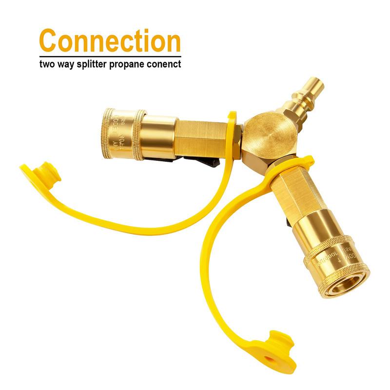 Быстросъемный Y-образный разветвитель 2-ходовой адаптер с быстросъемными шланговыми фитингами 1/4 дюйма Разъем Быстрое соединение Разъединение Y