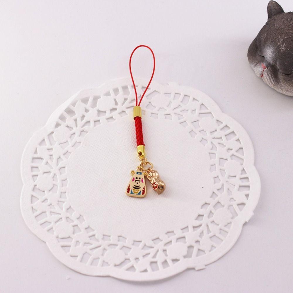 Good Luck Koi Phone Lanyard Chinese Style Lucky Cat Phone Strap Koi Phone Chain Mobile Phone