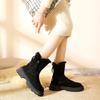 Women's Cotton Shoes In Winter, Fur In One Piece Snow Boots for Women, Fleece Lined Casual Martin Boots, Short Boots, Large Cotton Shoes for Women