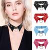 European-American Punk Gothic Leather Choker Necklace: Simple Fashion Ring Clavicle Design
