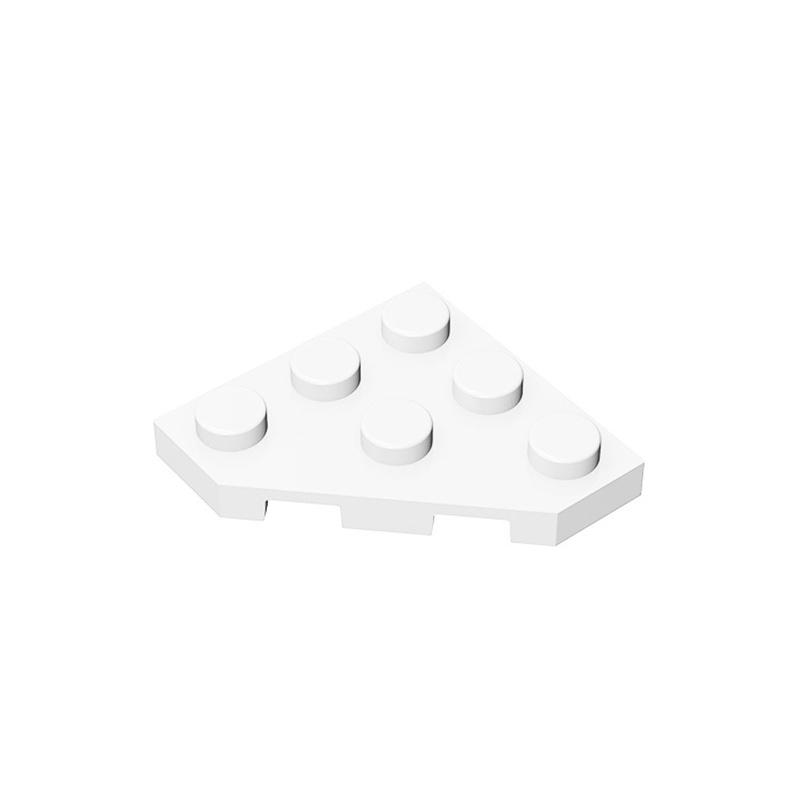 10 шт. 2450 Совместимый Набор Строительных Блоков MOC - Пластина 3x3 Угловая Обрезанная Доска DIY Сборка Образовательная Игрушка для Детей Подарок