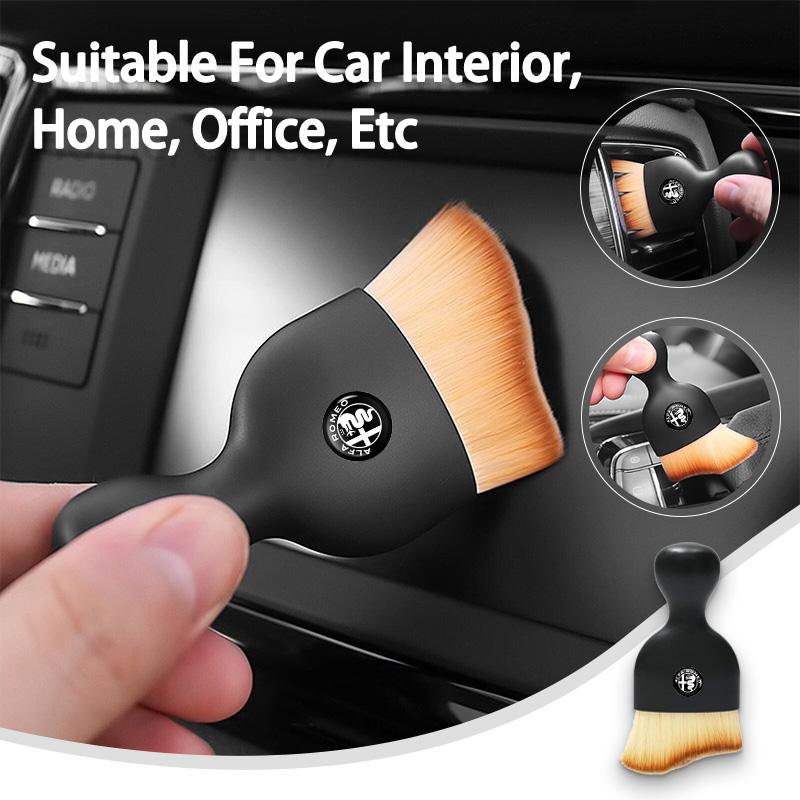 For Alfa Romeo Car Air Outlet Dashboard Cleaning Brush Detailing Tool Brush 159 Giulietta 156 147 Giulia Mito GT Stelvio Spider qa9