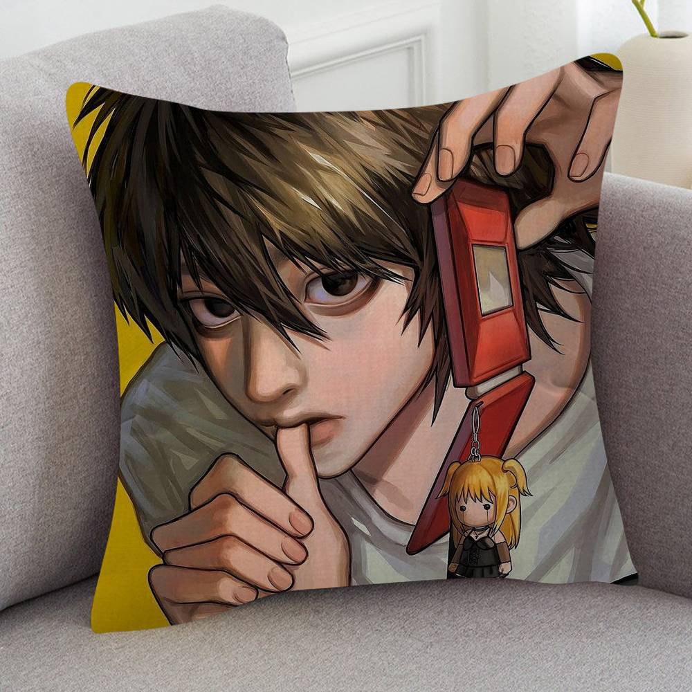 Anime Death Note Maple Design Cushion Cover Happy Autumn Harvest Decor Holiday Decorati Pillow Cover