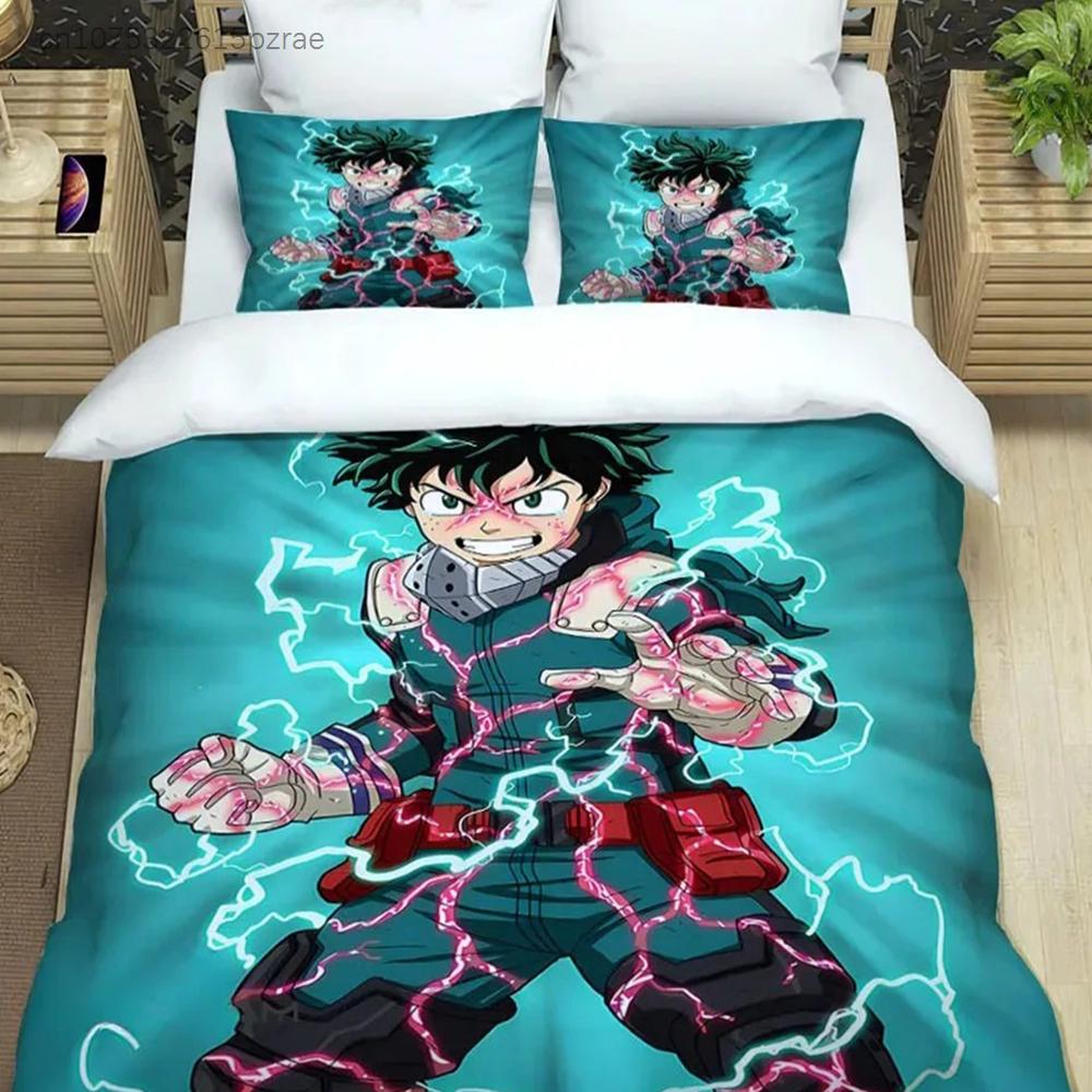 Japan Anime My Hero Academia Bedding Set 3D Printed  Duvet Covers Pillowcases Twin Full King For Kids Adults Bedroom