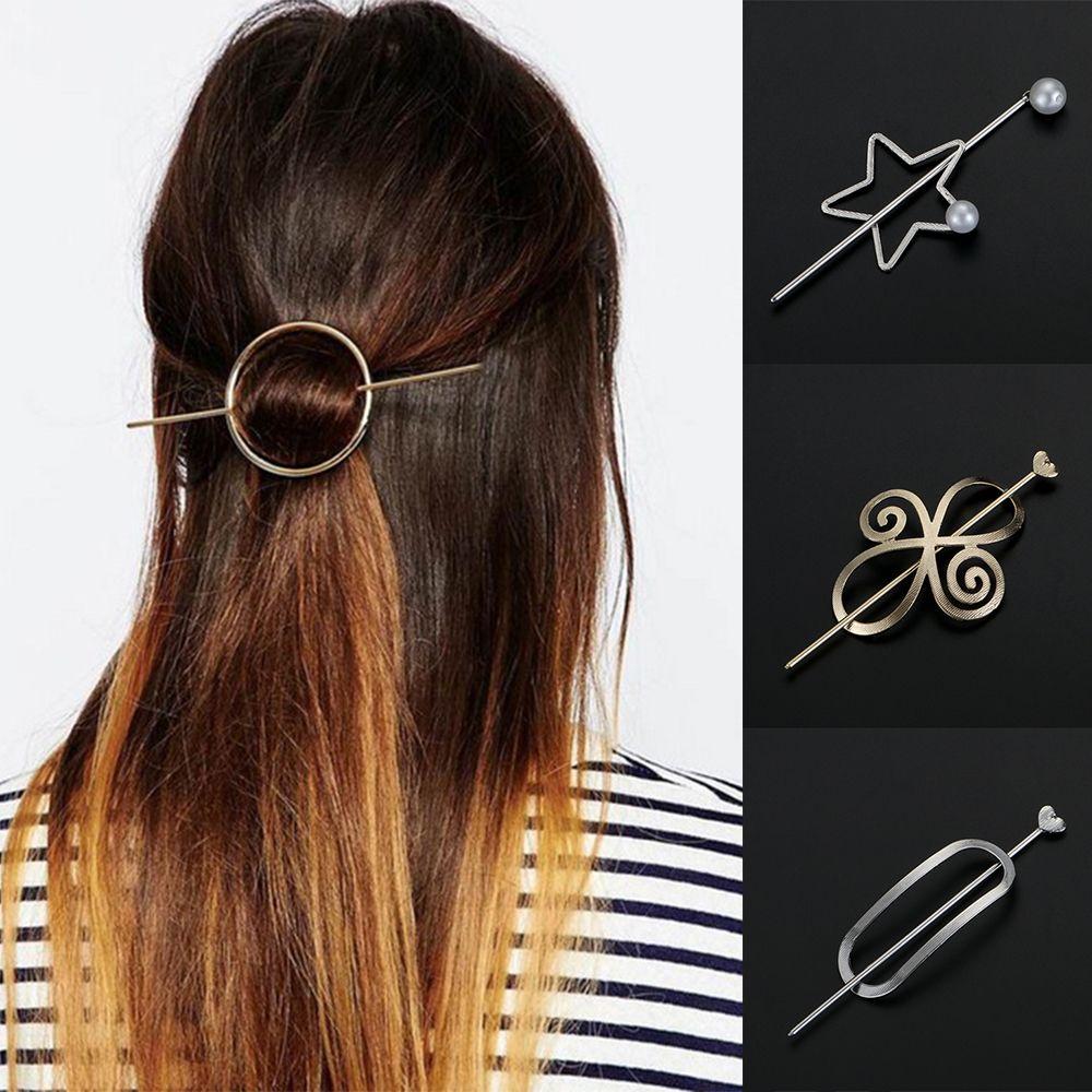 Женская модная тиара геометрическая заколка винтажные заколки для волос головной убор металлическая заколка для волос держатель для пучка