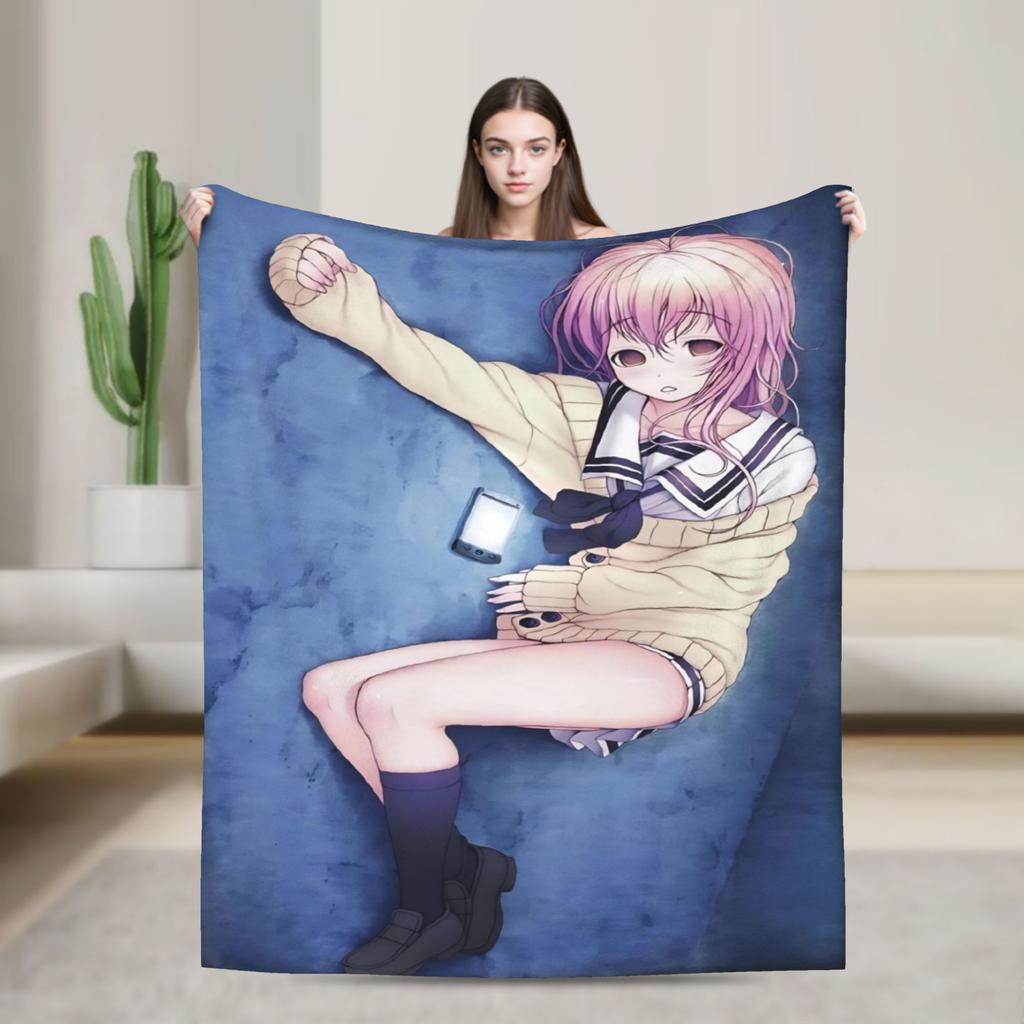You and Me and Her A Love Story Miyuki Aoi Blanket Multi-size Soft and Lightweight Throw Blankets for Couch Sofa and Bed