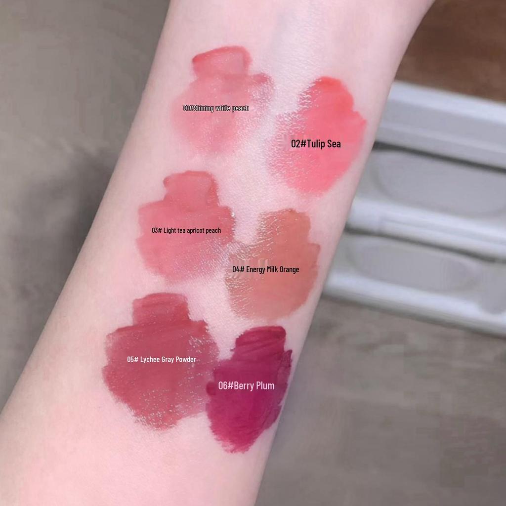 Сакино Переливающийся Блеск для Губ: Зеркальный финиш, эффект пухлых губ и отбеливание для губ, как стекло.