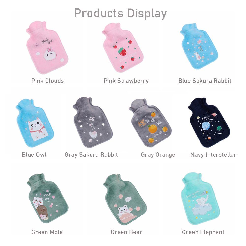 Winter Explosion-proof Cartoon Warming Products Plush Hot Water Bottles Water Injection