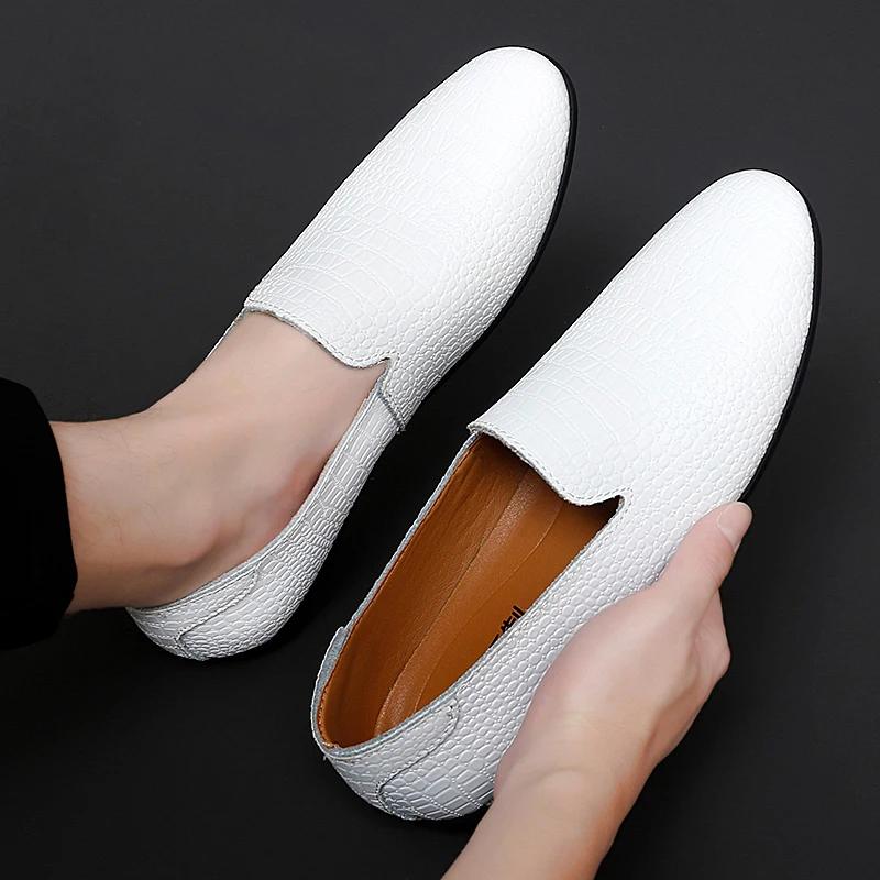 Мужская обувь из натуральной кожи, мягкие мокасины, лоферы, модные брендовые туфли на плоской подошве, удобные туфли для вождения, мужские мокасины