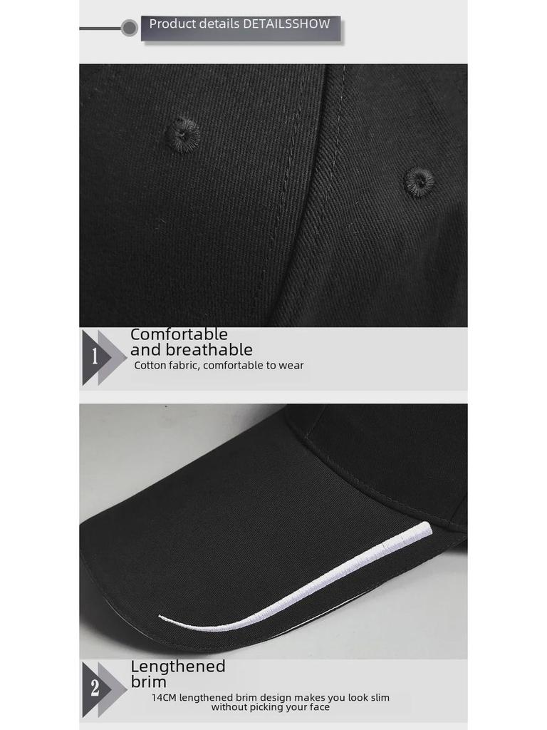 Men's Large Brim Baseball Cap for Spring/Summer Outdoor Sun Protection - Extended Size Duckbill Hat