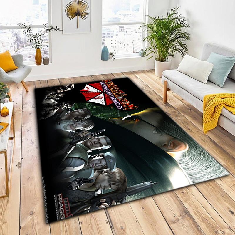 Sci-Fi game Resident Evil, Umbrella Corporation, soft carpet, home living room, office chair pad, door mat, door mat carpet U7
