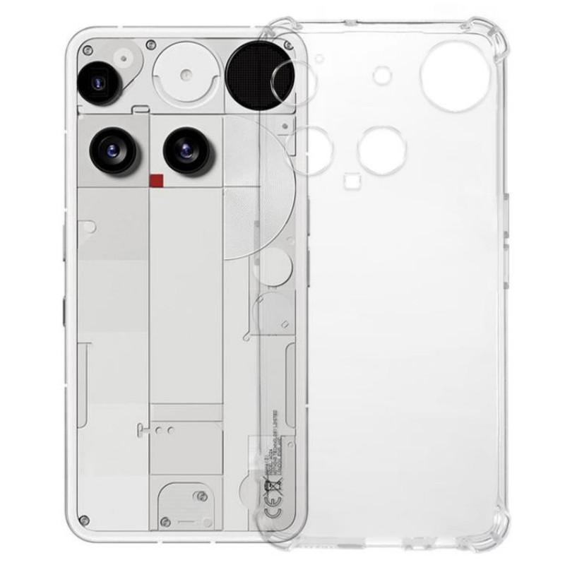 For Nothing Phone (3) 5G TPU Case WANLONFENG WL3 Series 1.5mm Phone Cover with Tempered Glass Film