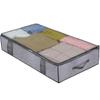 Fabric Underbed Storage Bag Saving Space Blankets Storage Box For Bedroom