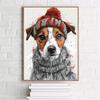 5d DIY Алмазная картина вышивка крестом животное собака алмазная вышивка мозаика полный круглый дрель домашний декор