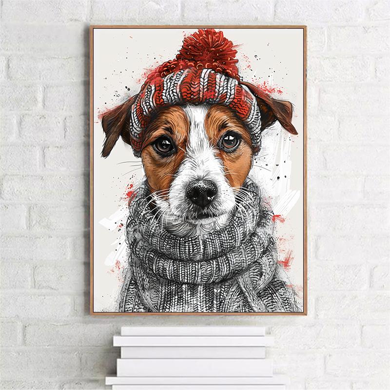 5d DIY Алмазная картина вышивка крестом животное собака алмазная вышивка мозаика полный круглый дрель домашний декор