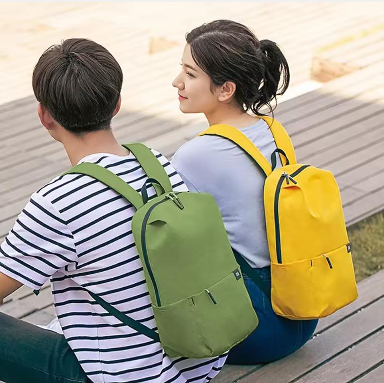 Оригинальный маленький рюкзак Xiaomi Mi Городской Повседневный Дорожный Спортивный рюкзак 10 л Водонепроницаемый рюкзак Унисекс Многоцветный Комбинированный Умный рюкзак