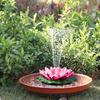 Powered Lotus Automatic Solar Fountain Floating Garden Fountain Bird Bath Fountain Water Fountain