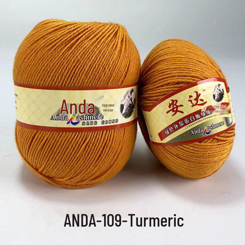 In-Stock 212 Cashmere Wool Yarn Balls: Medium Fine Hand-Knitting Wool for Scarves, Coats, Trousers - 4-Strand Yarn