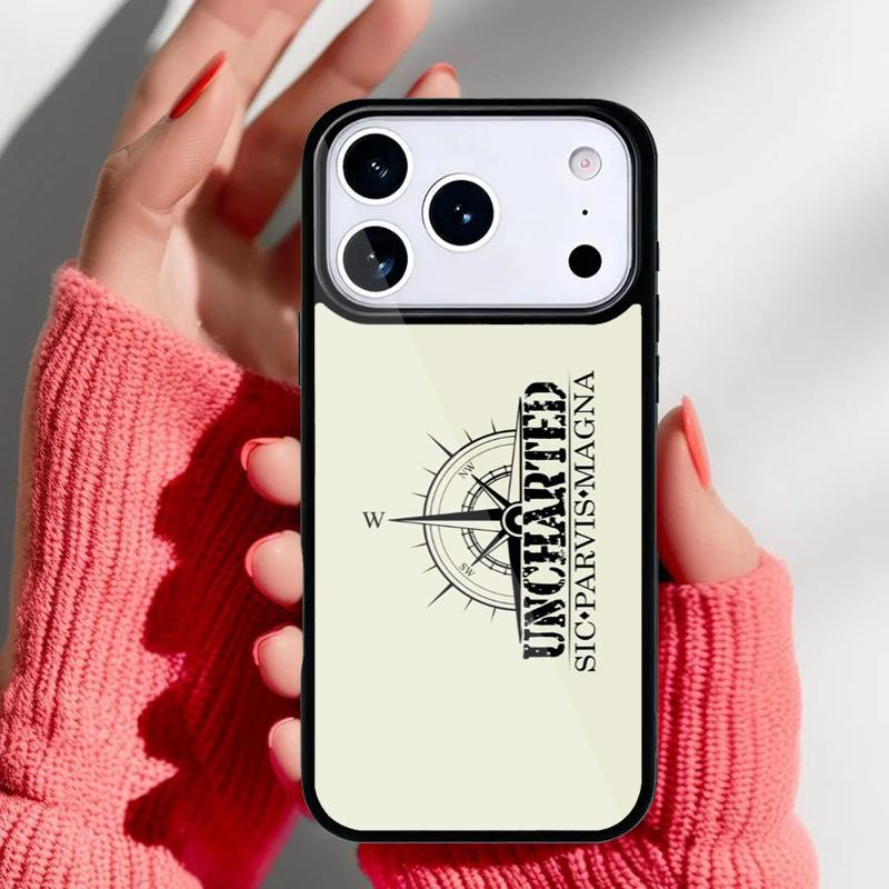 Sic Parvis Magna Uncharted Чехол для телефона для iPhone 17 Air 16e 15 14 13 Pro Max Задняя крышка для 12 11 Pro Coque