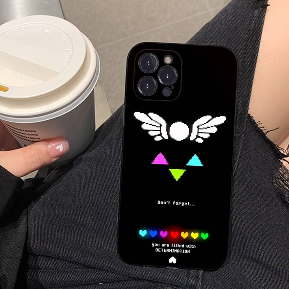 Чехол для телефона D-Deltarune Ralsei для iPhone 17 16 15 14 13 12 11 Pro Max Plus Черный корпус
