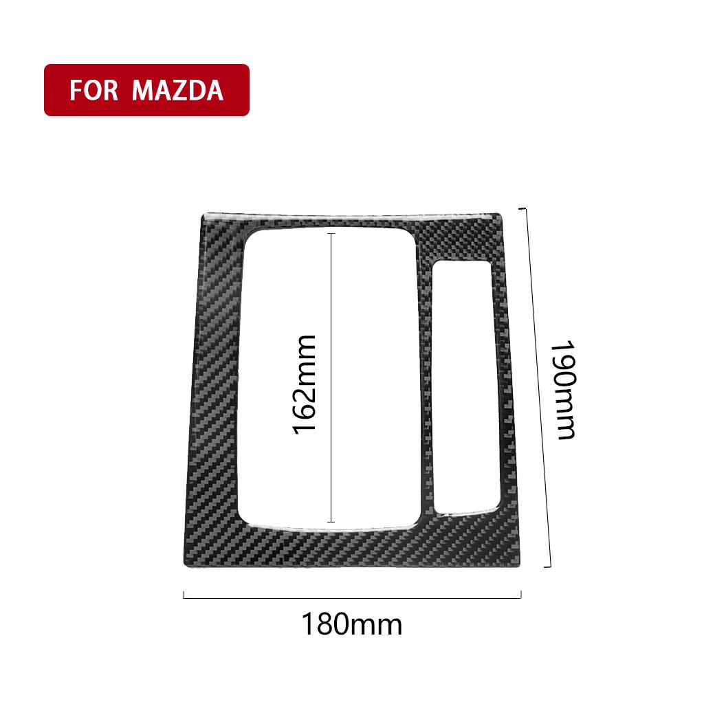 Подходит для Mazda Axela Atenza 2017-2018 Аксессуары из углеродного волокна салон автомобиля Центр управления переключением передач Панель Крышка Отделка Наклейка