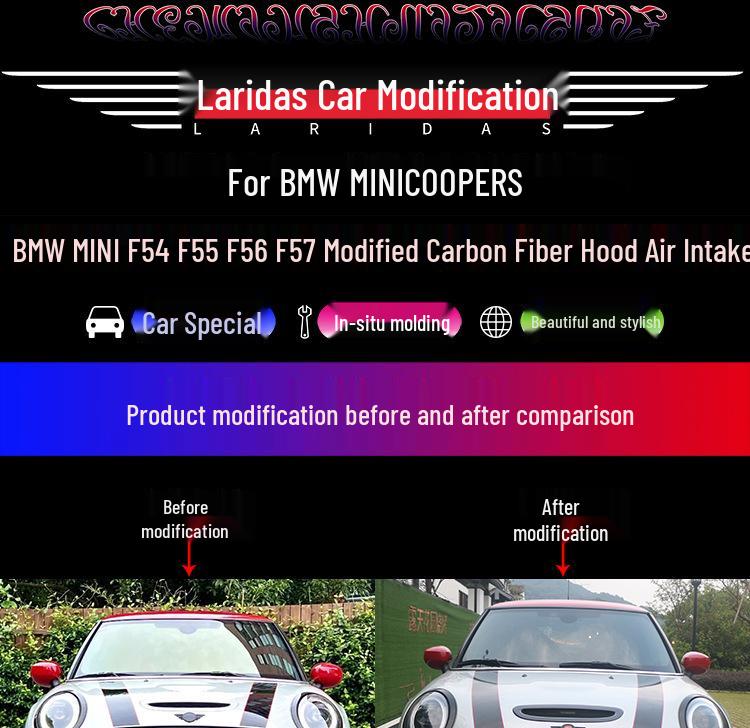 MINI Cooper S JCW F54-F57 Вентиляционные отверстия на капоте и аксессуары-воздухозаборники