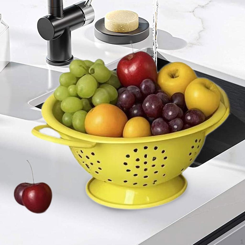 Фруктовая чаша Овощной дуршлаг Эмалированное самосливное сито Корзина Дренаж для