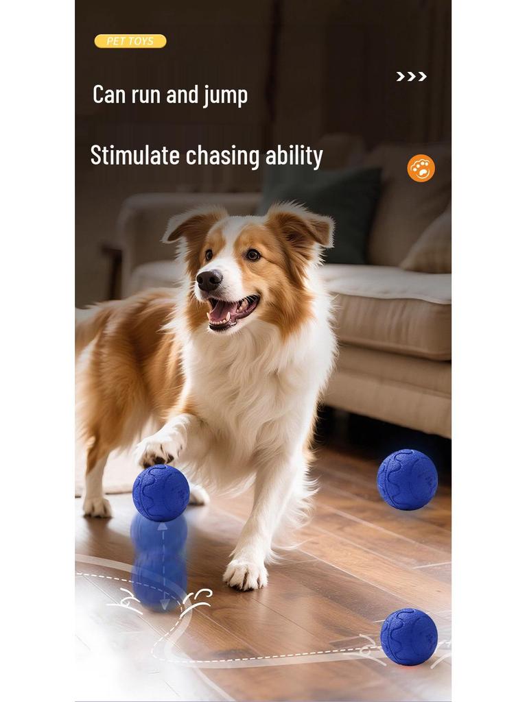 Electric Dog Toy: Bouncing Ball and Chewable Leash - Ultimate Self-Entertaining Pet Gadget.