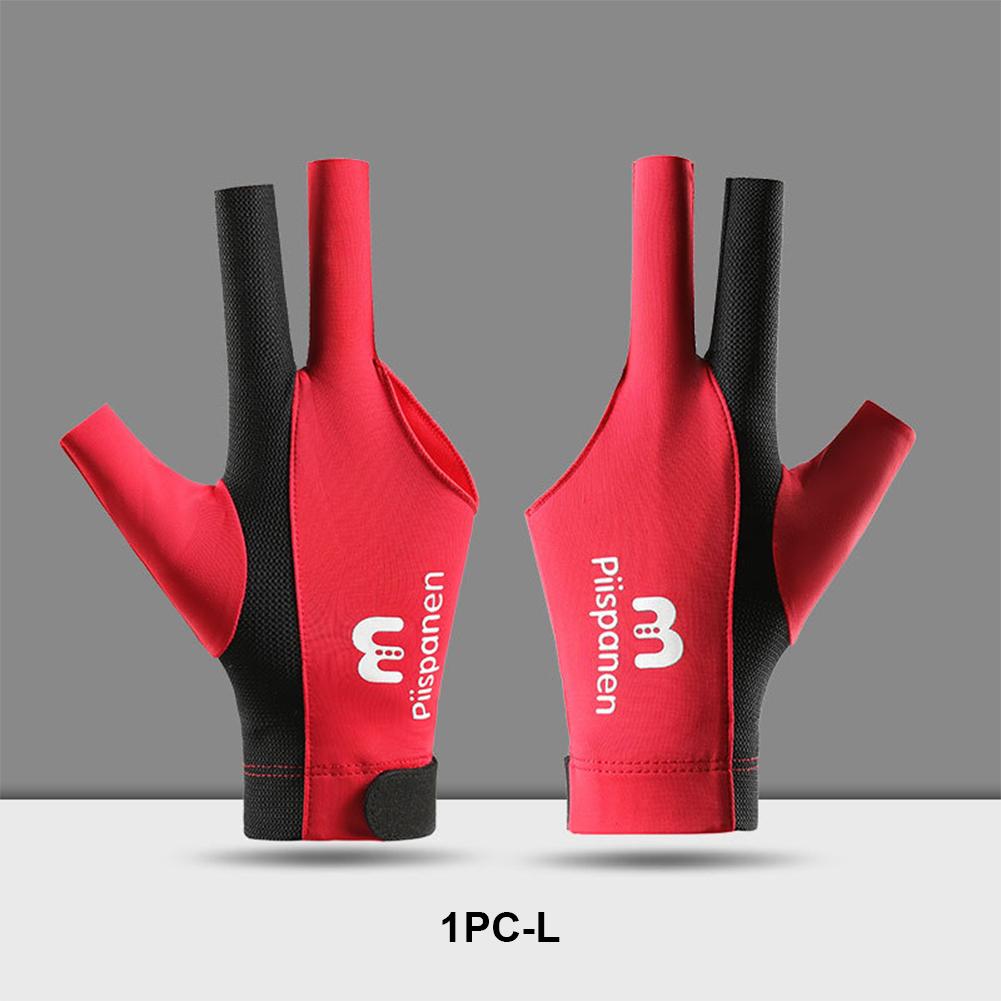 1шт трехпалые бильярдные перчатки сшитый дизайн дышащие нескользящие самоклеящиеся перчатки из ткани фиксированные принадлежности для бильярда