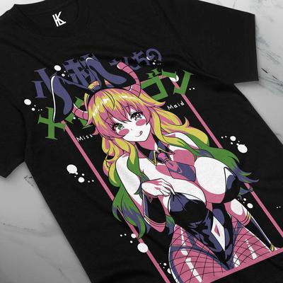 Футболка Dragon Maid Tohru Kobayashi-san Chi No Maid Dragon Девушка Вайфу Манга Аниме Рубашка Все Размеры