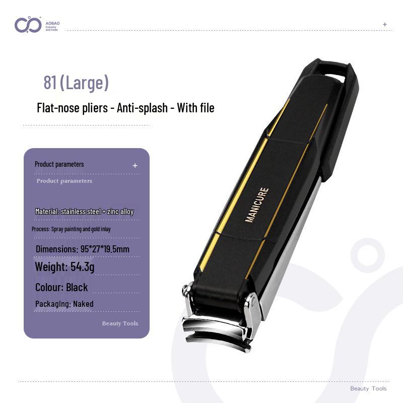 Nail Clippers & File Set: Scissors & Manicure Tools