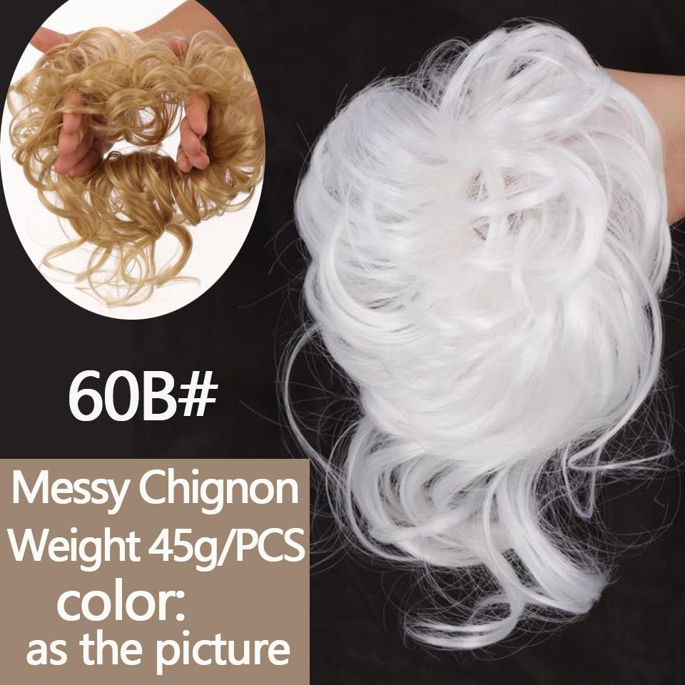 LUPU Светлые черные ленты для волос, грязные вьющиеся шиньонные булочки, синтетические резинки для волос, искусственные волосы для женщин, синтетическое наращивание волос