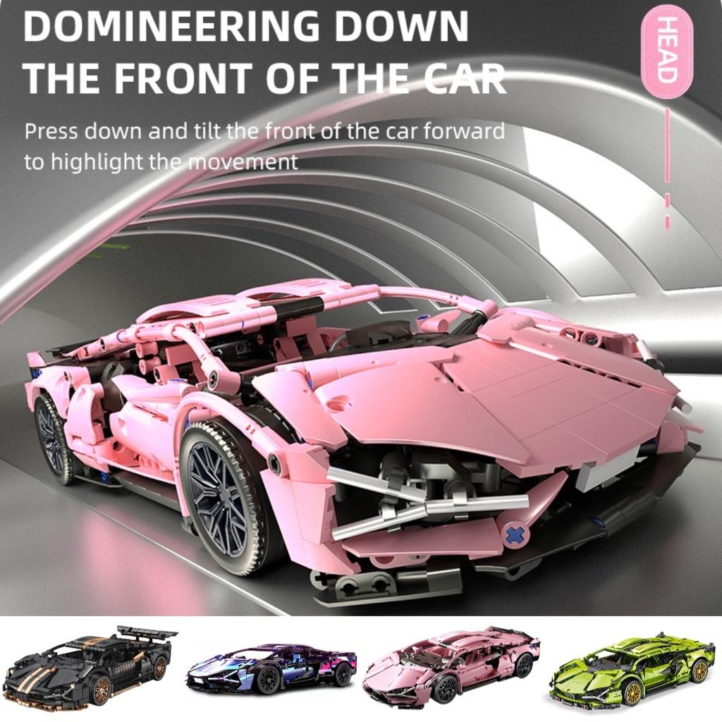 Очень популярная киберпанк версия кареты Lamborghini, модель Lego, игрушка на радиоуправлении