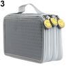 Large Capacity 3 Layer 52 Holes Student Pen Pencil Storage Zipper Case Holder