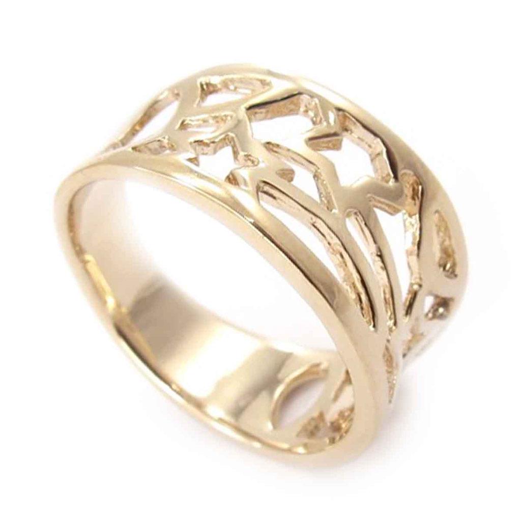 Кольцо Позолота 'Хореография' золото - 11 мм
