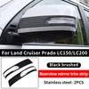 For Toyota Land Cruiser Prado 150 LC150 2008- LC200 200 Rearview Mirror Cover Trim Exterior Styling Accessories Strip 2pcs