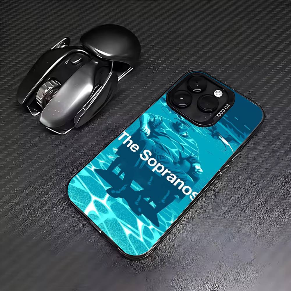 The S-Sopranos Phone Case For iPhone17,16,15,14,13,12,11 Plus,Pro Max Colored Silver Plated Inside Cover